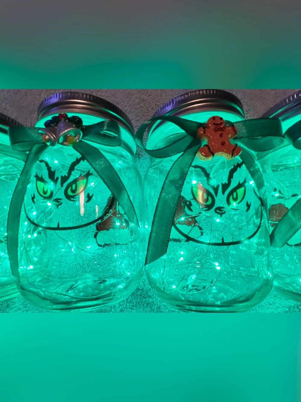 Handcrafted grinch inspired